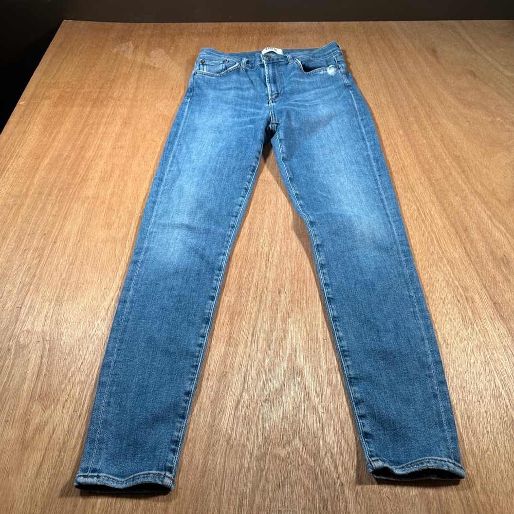 AGOLDE Skinny Jeans Women 28 Blue Distressed Medium Wash Denim Casual